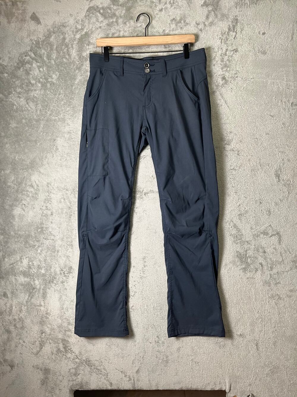 prAna Halle Pant Charcoal Gray Stretch Nylon Bootcut Hiking Pants Women’s Size 8